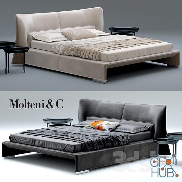 Glove double bed by Molteni&C