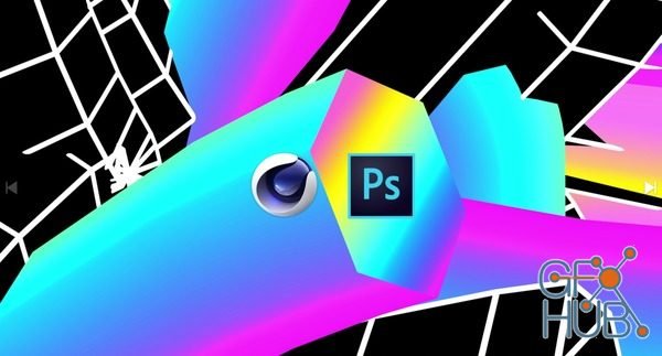 Skillshare – Create Colorful Retro 3D Twisted Lines Using Photoshop and Cinema4D