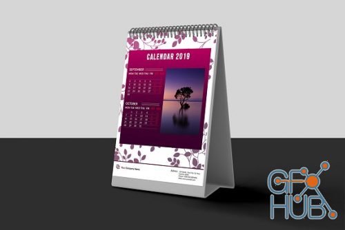 CreativeMarket - Desk Calendar 2019 3211645