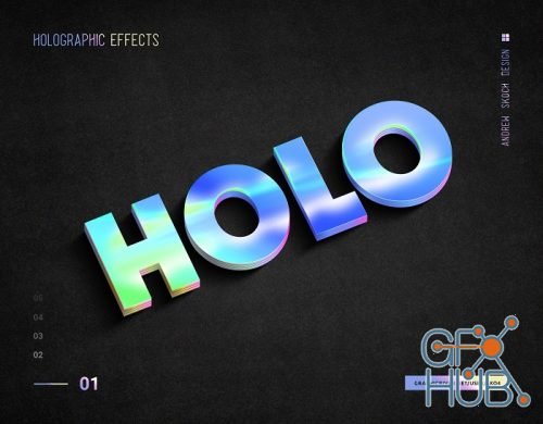 Holographic Text - 10 PSD 23178255
