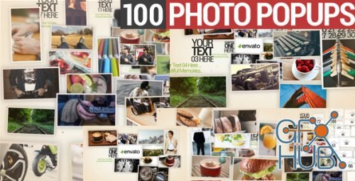 100 Photo Popups - Project for After Effects (VideoHive) 9960121