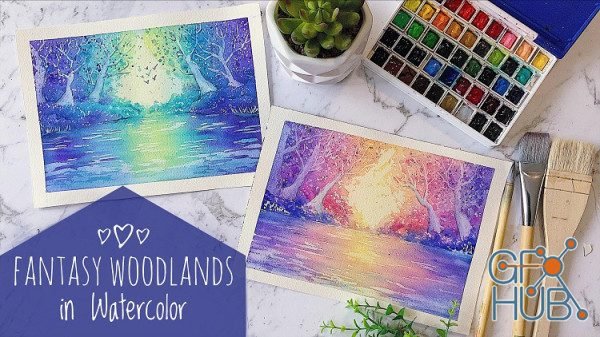 Skillshare - Fantasy Woodlands in Watercolor