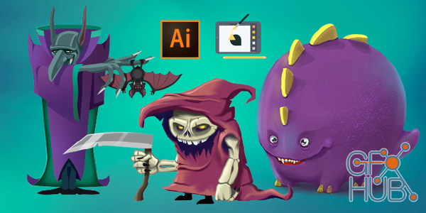 Skillshare – Drawing Monsters with Adobe Illustrator CC