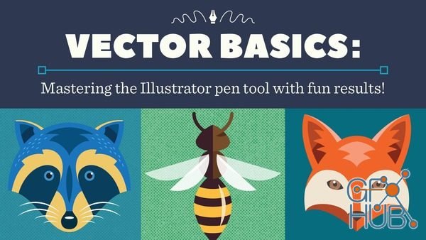 Skillshare – Vector Basics: Mastering the Illustrator Pen Tool with Fun Results!