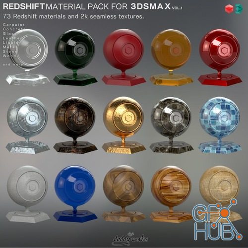 the pixel lab redshift c4d material pack 3