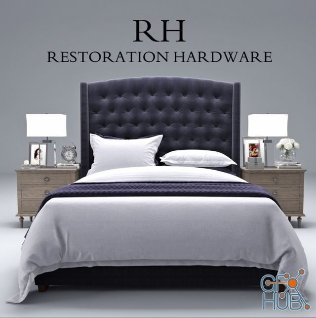 Warner Fabric Tufted bed by Restoration Hardware