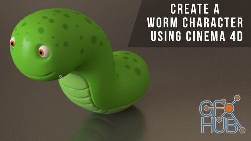 Create a worm character using Cinema 4D and UVLayout