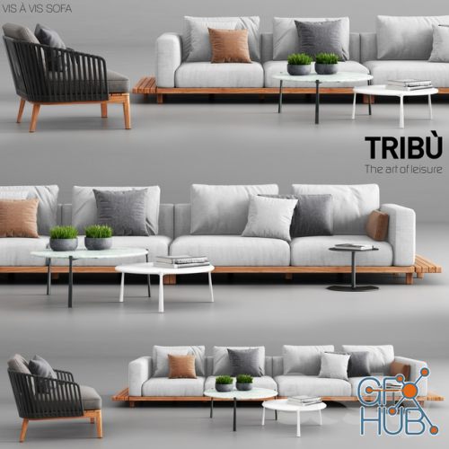 Tribu Vis a Vis Sofa and Mood Club Chair