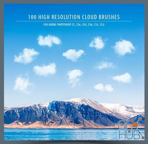 GraphicRiver – 100 High-Res Photoshop Cloud Brushes