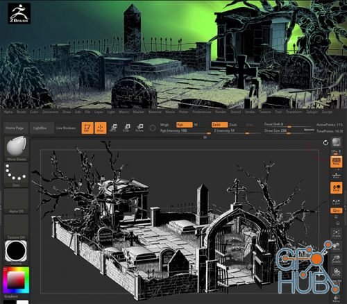 3dmotive catacomb in zbrush series volume 4