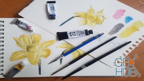 Skillshare - How to Paint Easy Watercolor Daffodils