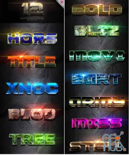 GraphicRiver - 12 Photoshop Text Effect Vol 10 23499047