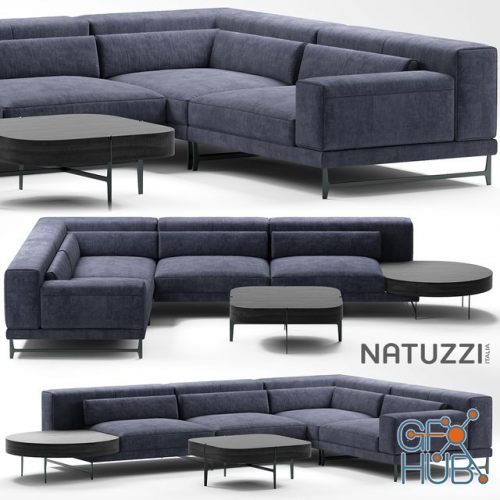 Natuzzi Ido corner sofa