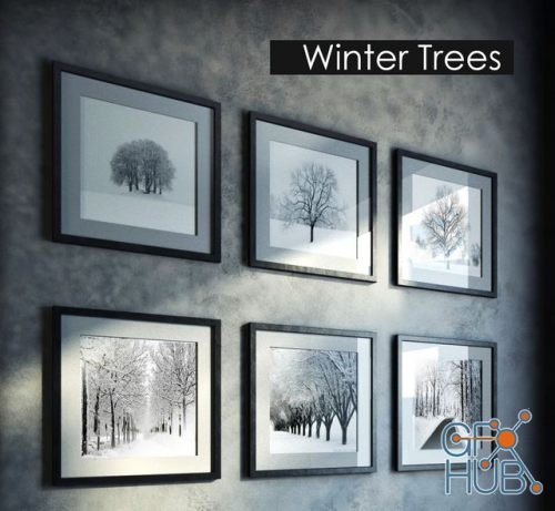 Pictures with winter trees