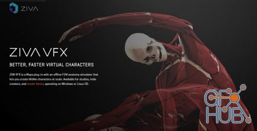 Ziva Dynamics Ziva VFX v1.6 for Maya 2016-2018 Win x64