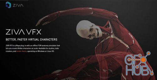 Ziva Dynamics Ziva VFX 1.8 (x64) for Maya 2016-2019