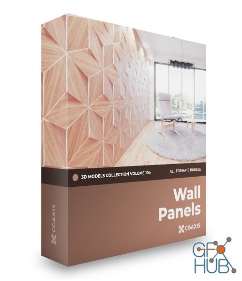 CGAxis – Wall Panels 3D Models Collection – Volume 104