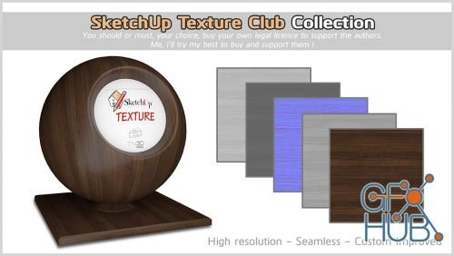 Sketchup Textures free textures library for 3D CG artists
