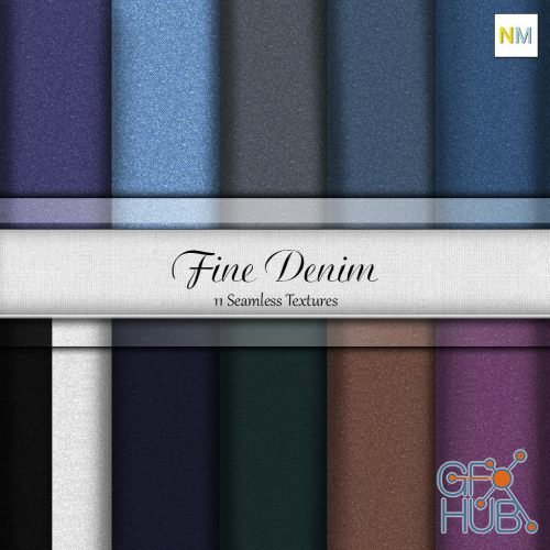 CGTrader – Essential Fine Denim Pack Fabrics Seamless Textures Set Texture