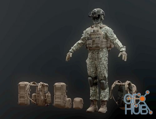 CGTrader – SOLDIER complete Pack 3D model