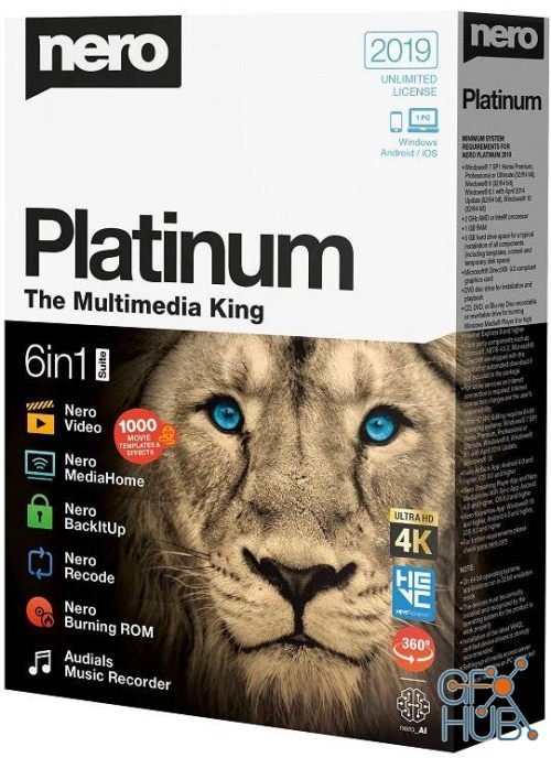 Nero Platinum 2019 Suite 20.0.07200 Multilingual