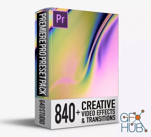 640 Studio – 840+ Transitions Pack For Premiere Pro