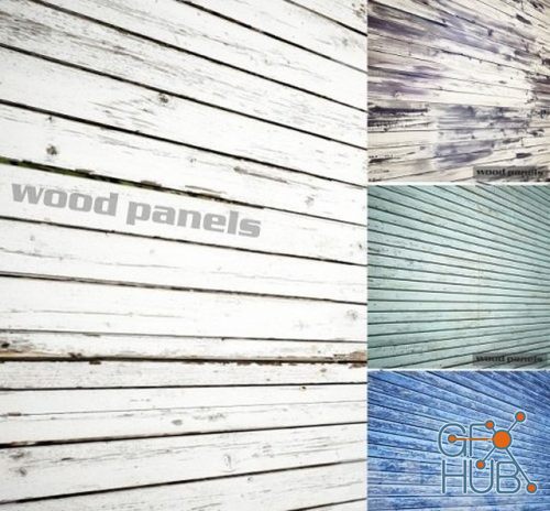 Dreen, grey, white, blue wooden panel