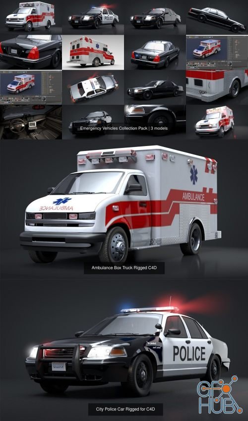 CGTrader – Emergency Vehicles Collection Pack