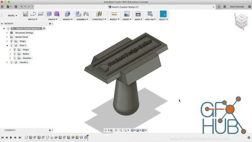 Skillshare – Make Your Stamp: Create Your Own Custom 3D Printed Stamp with Fusion 360