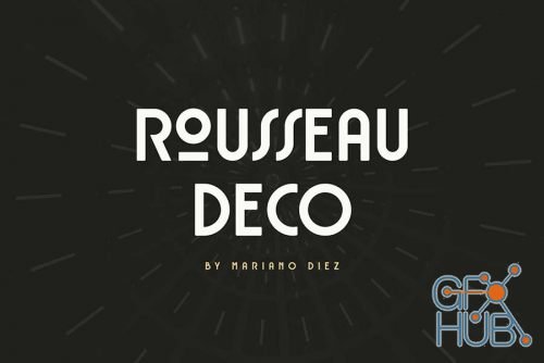 Rousseau Art Deco Font