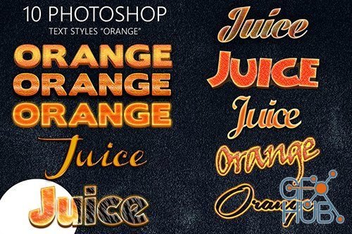 GraphicRiver - 10 Orange Photoshop Styles 6029493