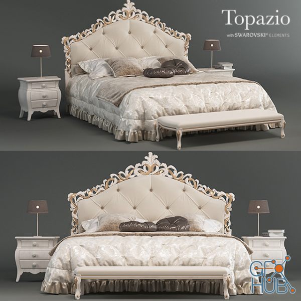 Classic bed Topazio