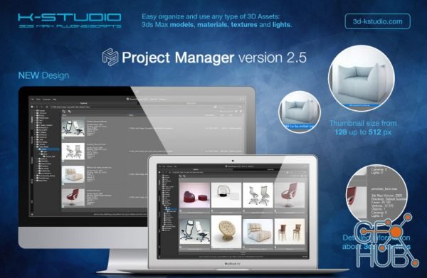 Project Manager v2.95.32 for 3ds Max 2013 to 2020