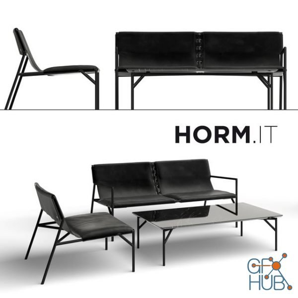 Tout le Jour sofa and table by HORM.IT