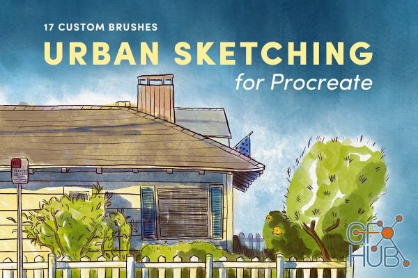 CreativeMarket - Urban Sketching – Procreate Brushes 3717802
