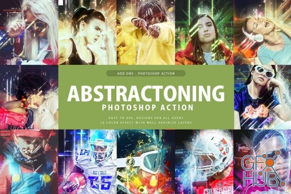 CreativeMarket - Abstractoning Photoshop Action 3329476