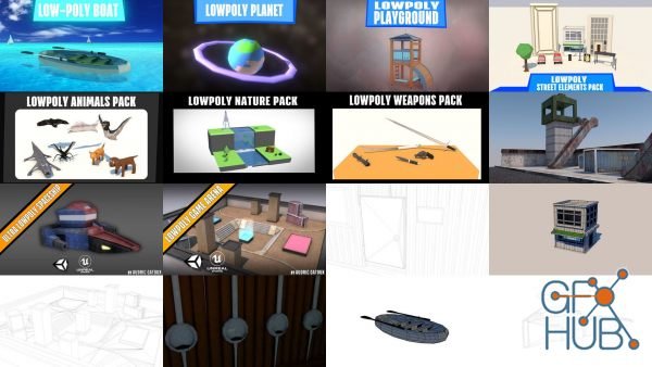 CGTrader – ULTIMATE LOWPOLY GAME ASSETS PACK 3D Model Collection