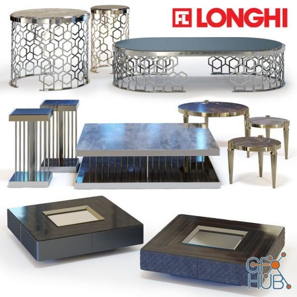 Coffee tables set by Fratelli Longhi