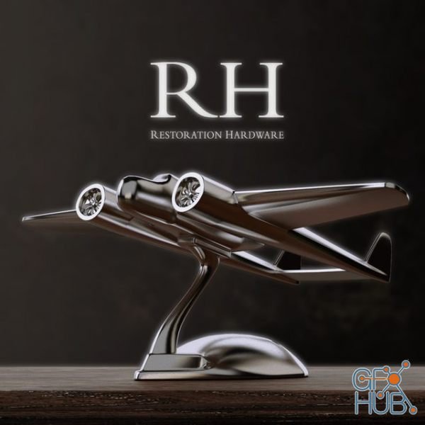 Decorative set of four aircraft by RH