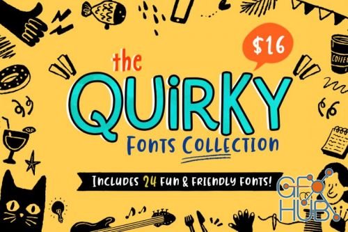 The Quirky Fonts Collection 3524116