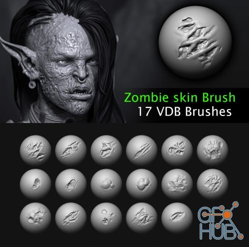 ArtStation Marketplace – Zombie skin VD Brushes