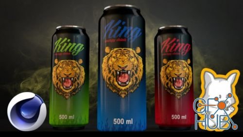 Skillshare – 3D Product Visualization in Cinema 4D – Model, texture and render an Energy Drink Poster