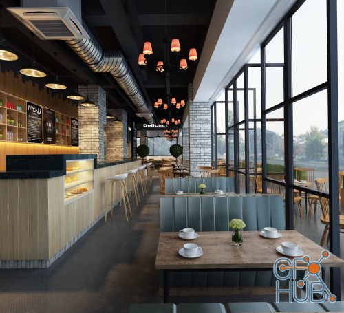 CGTrader – 3D Model modern restaurant