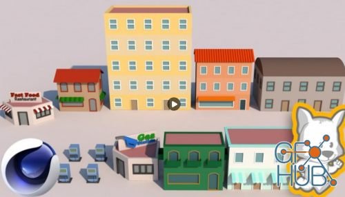 Skillshare – Low Poly Modeling in Cinema 4D – Modeling and Texturing 3D Buildings