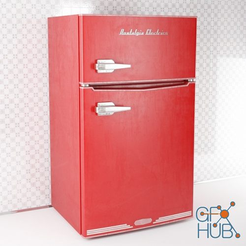 Refrigerator RRF325HNRED Nostalgia Electrics