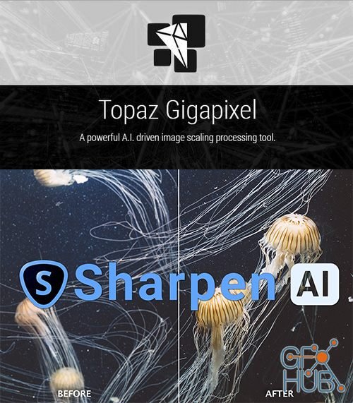 Topaz Gigapixel AI v4.1.2 & Topaz Sharpen AI v1.2.1 Win x64