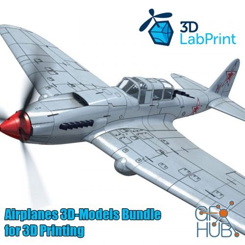3DLabPrint – Airplanes 3D-Models Bundle for 3D Printing