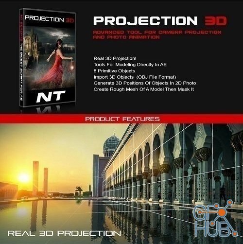 Aescripts – Projection 3D v1.04 for After Effects (Win/Mac)