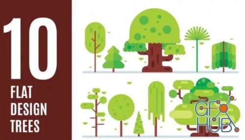 Skillshare – Digital Illustration: 10 Flat Design Trees in Adobe Illustrator