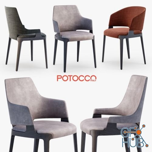 Velis chair, armchair by Potocco